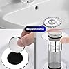 Sink Hair Filter – Removable Stainless Steel Drain Stopper with Anti-Clog Basket