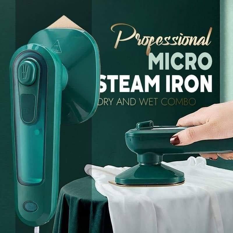 Portable Travel Steam Iron – Mini Handheld Dry & Wet Garment Steamer with Titanium Plate