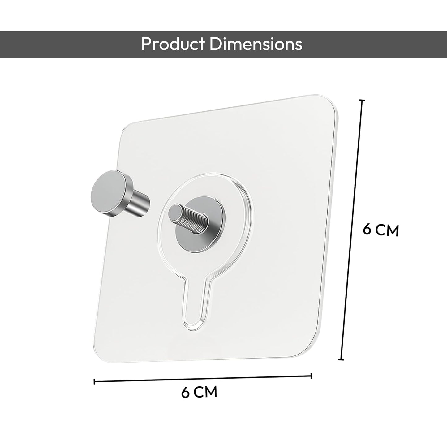 Self Adhesive Wall Hooks – Heavy Duty No-Drill Photo Frame Hooks (Pack of 15)