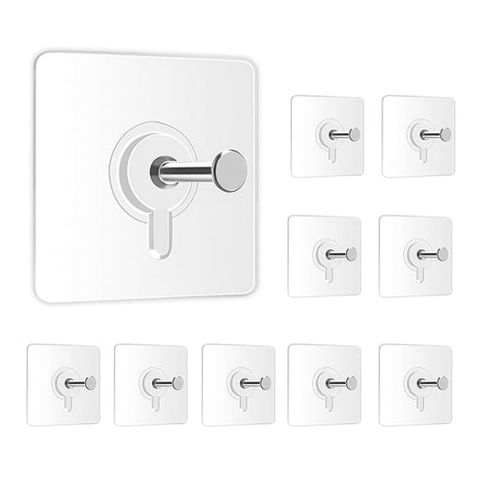 Self Adhesive Wall Hooks – Heavy Duty No-Drill Photo Frame Hooks (Pack of 15)