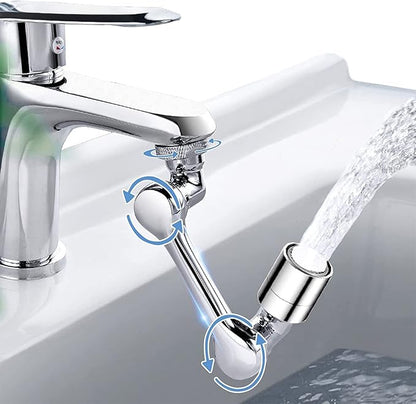 1080° Swivel Faucet Aerator – Rotatable Tap Extender with 2 Spray Modes & Splash Filter