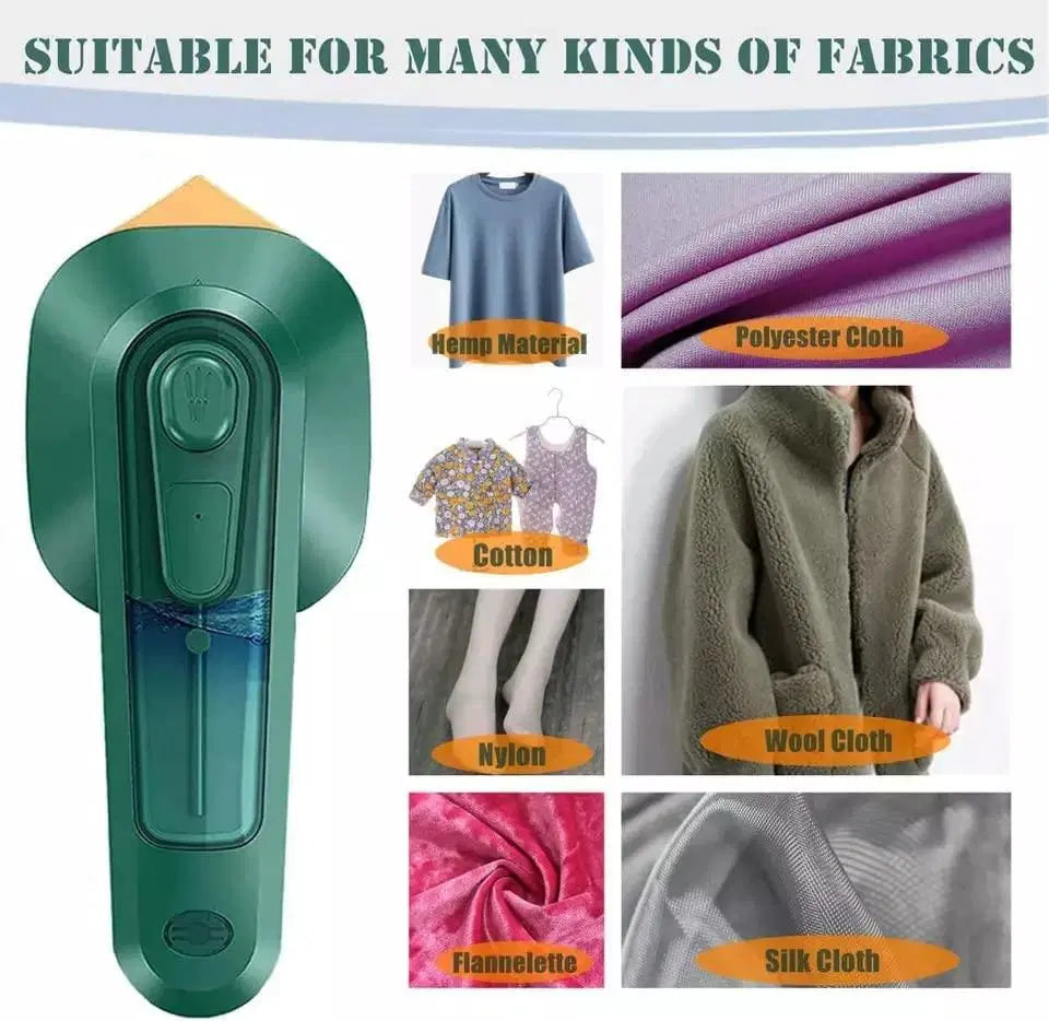 Portable Travel Steam Iron – Mini Handheld Dry & Wet Garment Steamer with Titanium Plate