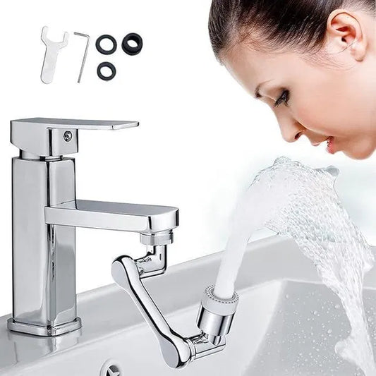1080° Swivel Faucet Aerator – Rotatable Tap Extender with 2 Spray Modes & Splash Filter