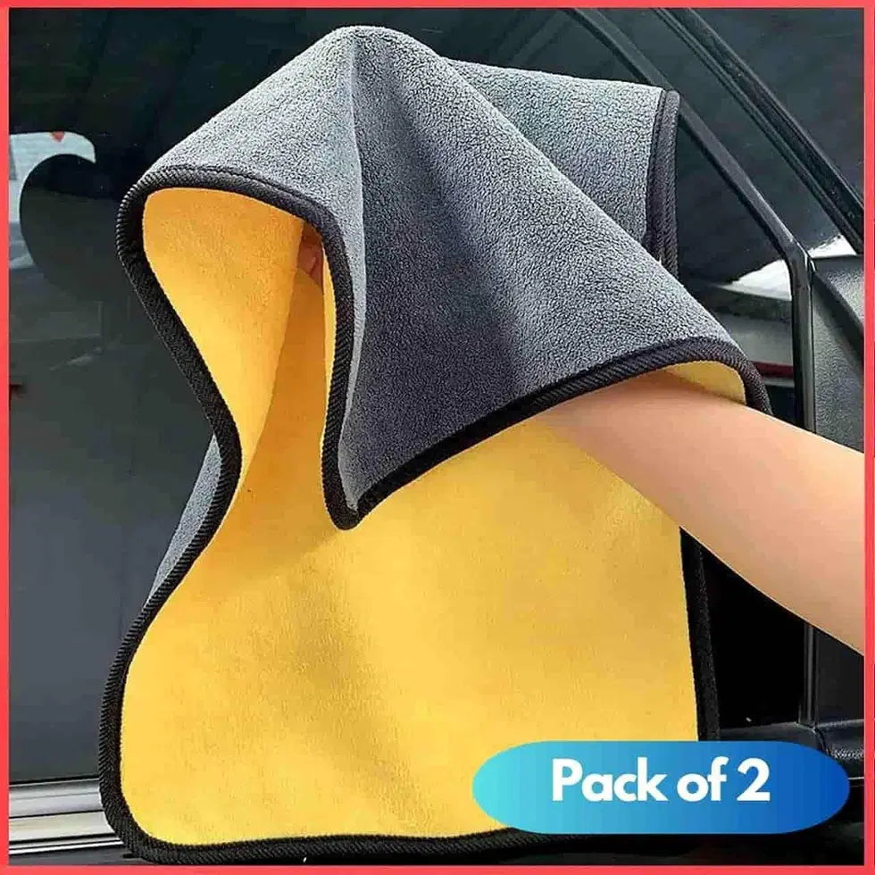 Wings Star Microfiber Cloth Set – 340 GSM Thick, Lint-Free Cleaning Towels (Pack of 3)