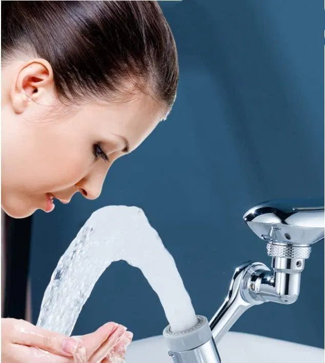 1080° Swivel Faucet Aerator – Rotatable Tap Extender with 2 Spray Modes & Splash Filter