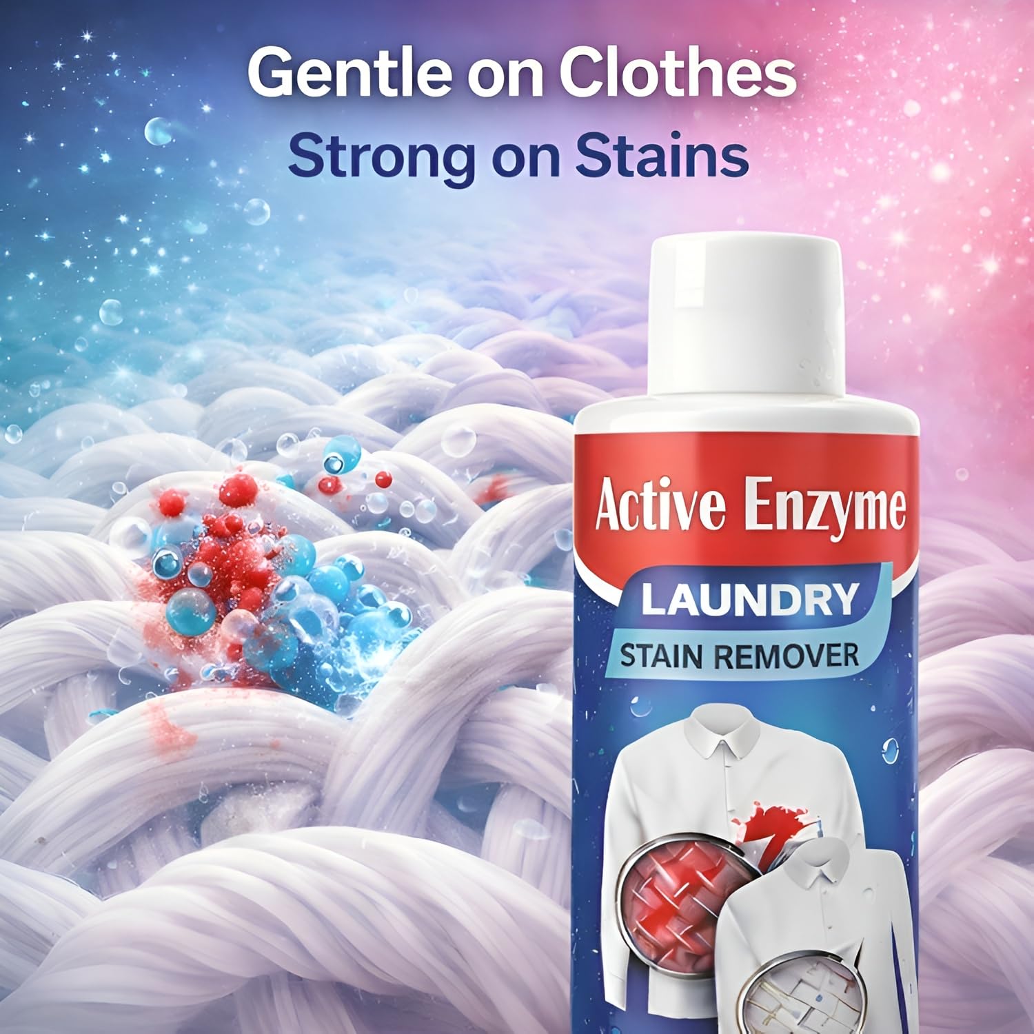 Active Enzyme Laundry Stain Remover (Pack of 2) | Tough on Stains, Gentle on Fabric